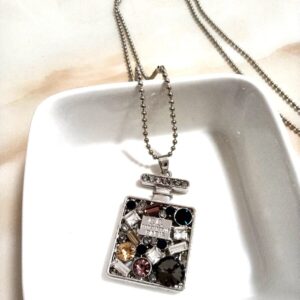 Perfume Bottle Pendant Necklace