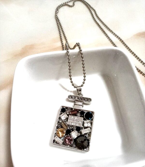 Perfume Bottle Pendant Necklace